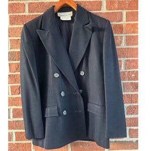 Vintage Evan-Picone Wool Black Blazer